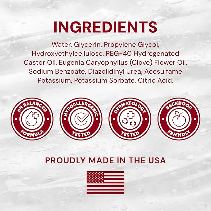 Swiss Navy Water-Based Anal Jelly with Clove Oil 2oz