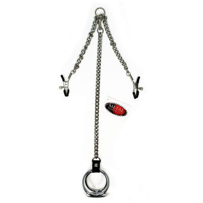 Fetish Pleasure Play Large Weighted Nipple Clamps