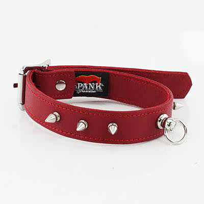 Spank Provocateur Red Leather Collar