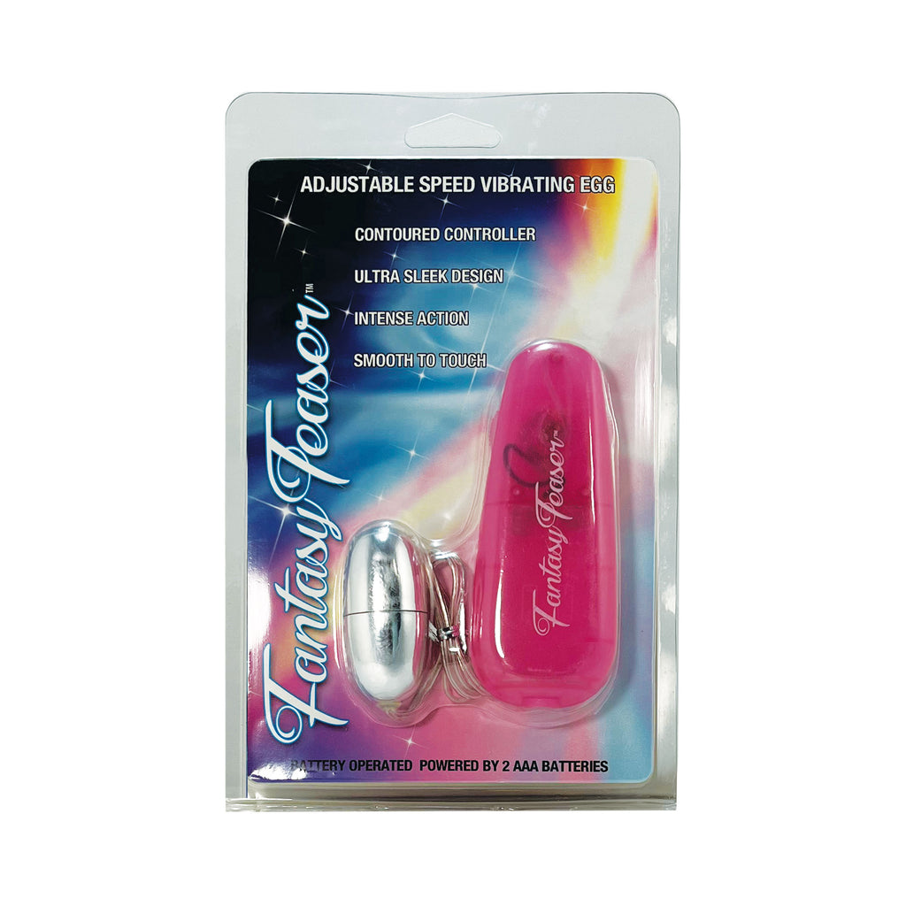 Fantasy Teaser Silver/Pink Egg Vibrator