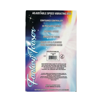 Fantasy Teaser Silver/Pink Egg Vibrator