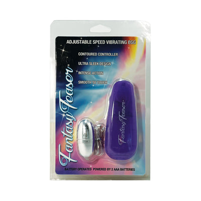 Fantasy Teaser Silver/Purple Egg Vibrator