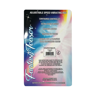 Fantasy Teaser Silver/Purple Egg Vibrator