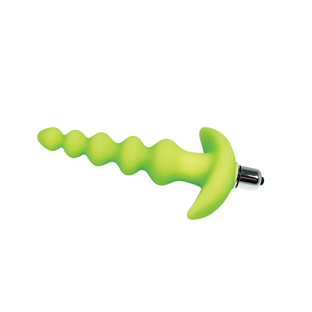 Hook N' Up Green Glow-in-the-Dark Butt Plug