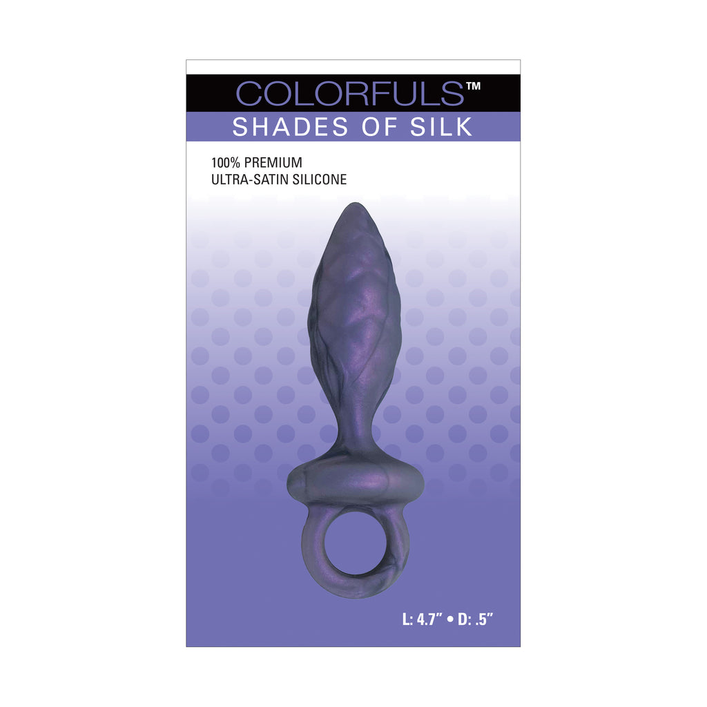 Colorfuls Shade of Silk Textured Purple Butt Plug