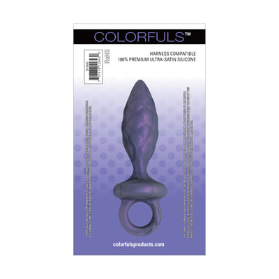 Colorfuls Shade of Silk Textured Purple Butt Plug