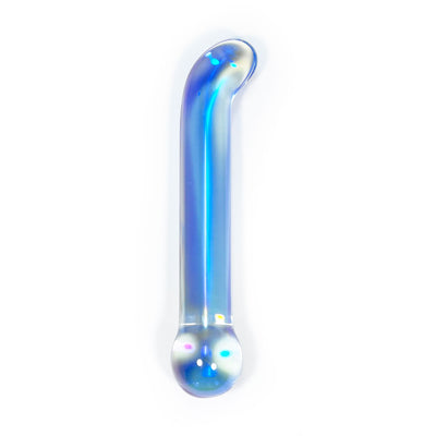 Bulb-Tipped Anal Probe by Glass Pleasure Play in Blue