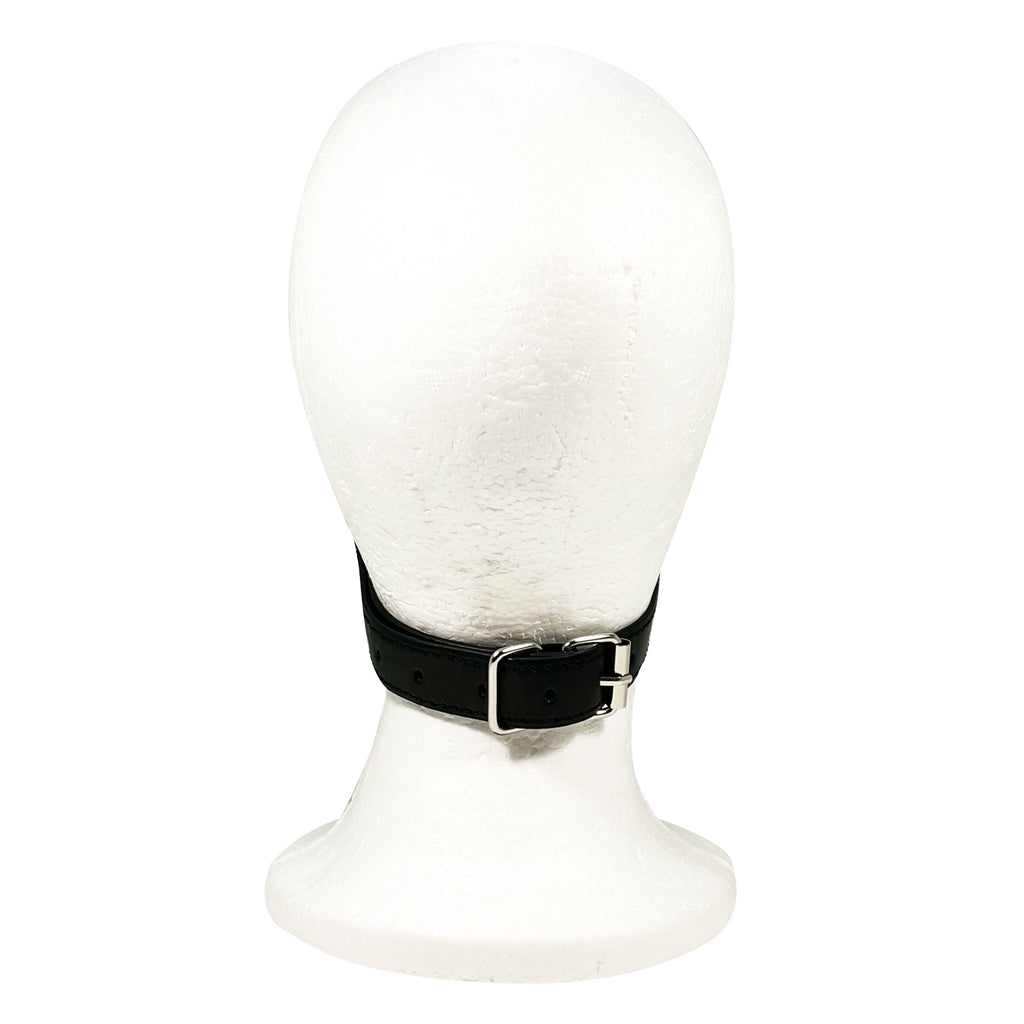 Rubber Ball Gag with Chin Strap by Fetish Pleasure Play in Red and Black