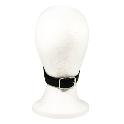 Rubber Ball Gag with Chin Strap by Fetish Pleasure Play in Red and Black