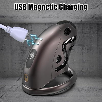 E-Stim Shock Cock Cage - Electro-Shock Chastity Cage with Remote by Fetish Pleasure Play