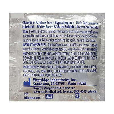 ID Free Water Based Lube 4.4oz