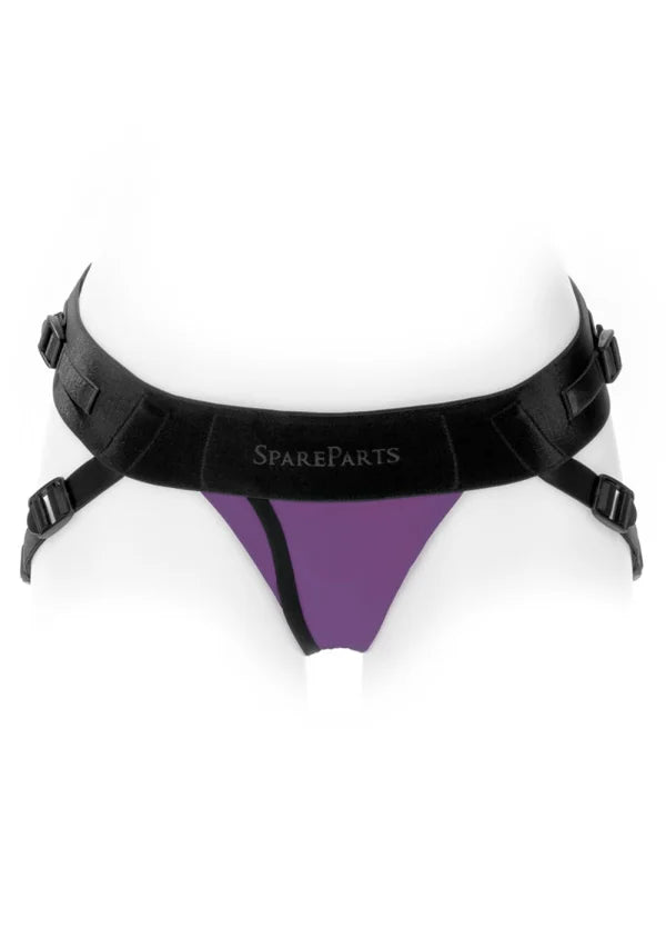 Spare Parts Size B Joque Underwear Strap-On and Packer Harness in Purple
