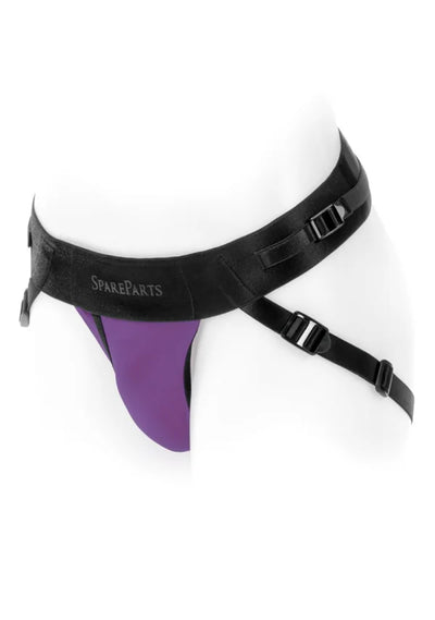 Spare Parts Size B Joque Underwear Strap-On and Packer Harness in Purple