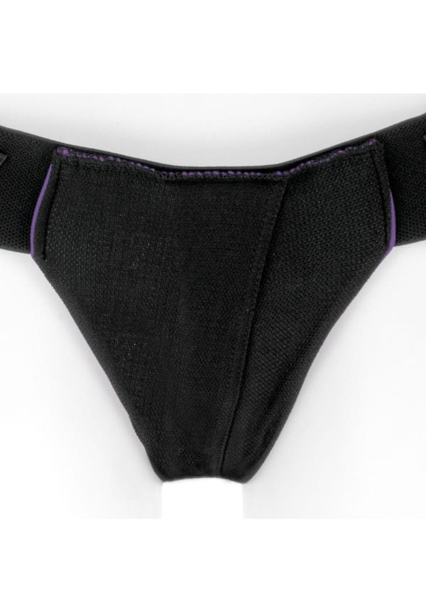 Spare Parts Size A Joque Underwear Strap-On and Packer Harness in Purple
