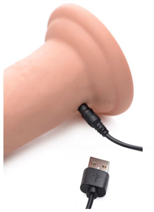 Swell Inflatable & Vibrating 7 Inch Dildo With Suction Cup