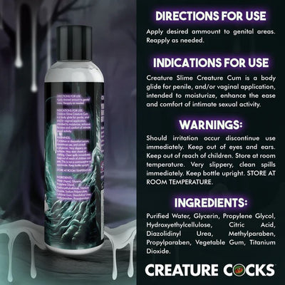Creature Slime 8oz Creature Cum Water-Based Lubricant