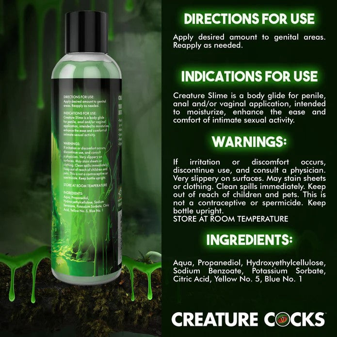 Creature Slime 8oz Green Slime Water-Based Lubricant