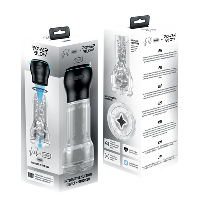 Kiiroo PowerBlow & Feel Pocket Stroker Crystal Combo Set