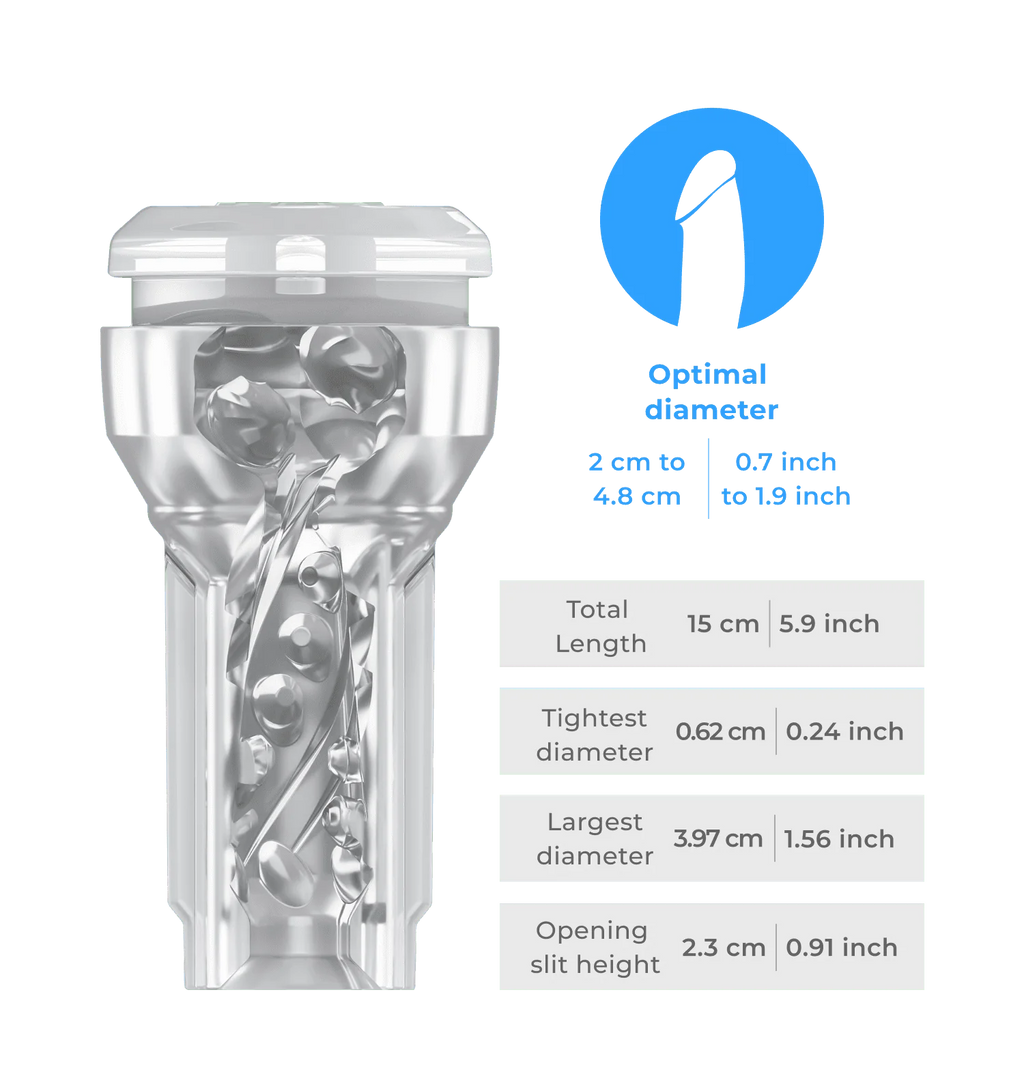 Kiiroo PowerBlow & Feel Pocket Stroker Crystal Combo Set