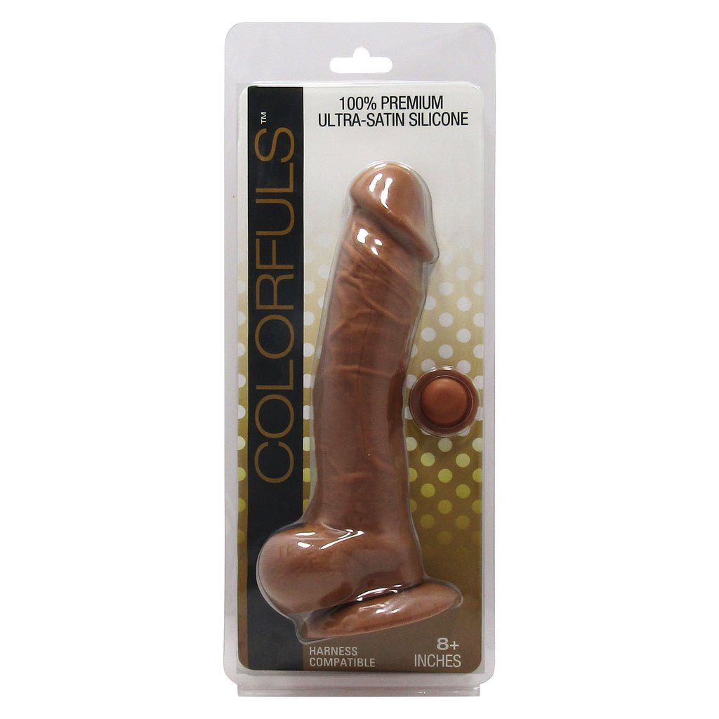 Colorfuls 8in Brown Dildo