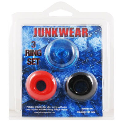 Junkwear 3 Cock Ring Set