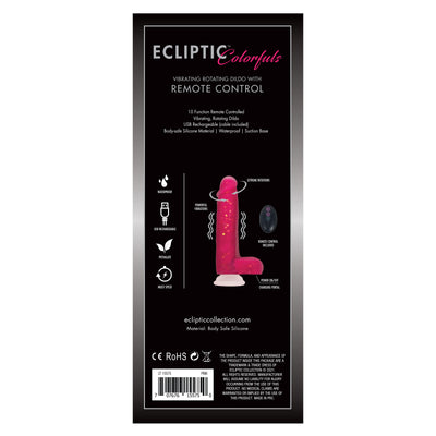 Ecliptic Colorfuls Pink Dildo