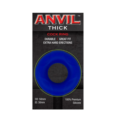 Anvil Blue Thick Cock Ring