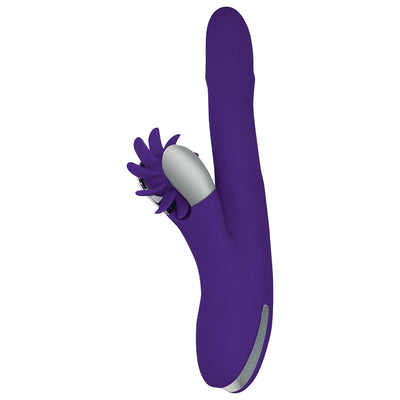 The Le Twirl Dual Action Rabbit Vibrator gives G-Spot Stimulation Rotating beads for Vaginal Stimulation and Gentle Twirling Function for Clitoral and Nipple Stimulation