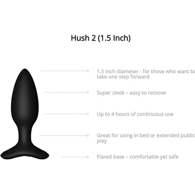 Lovense Hush 2 - 1.5-inch Plug
