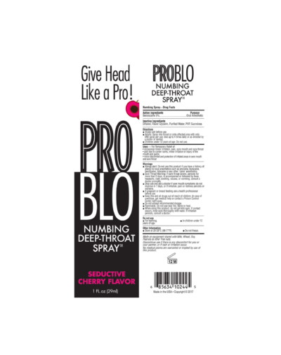 ProBlo Throat Numbing Spray - Cherry