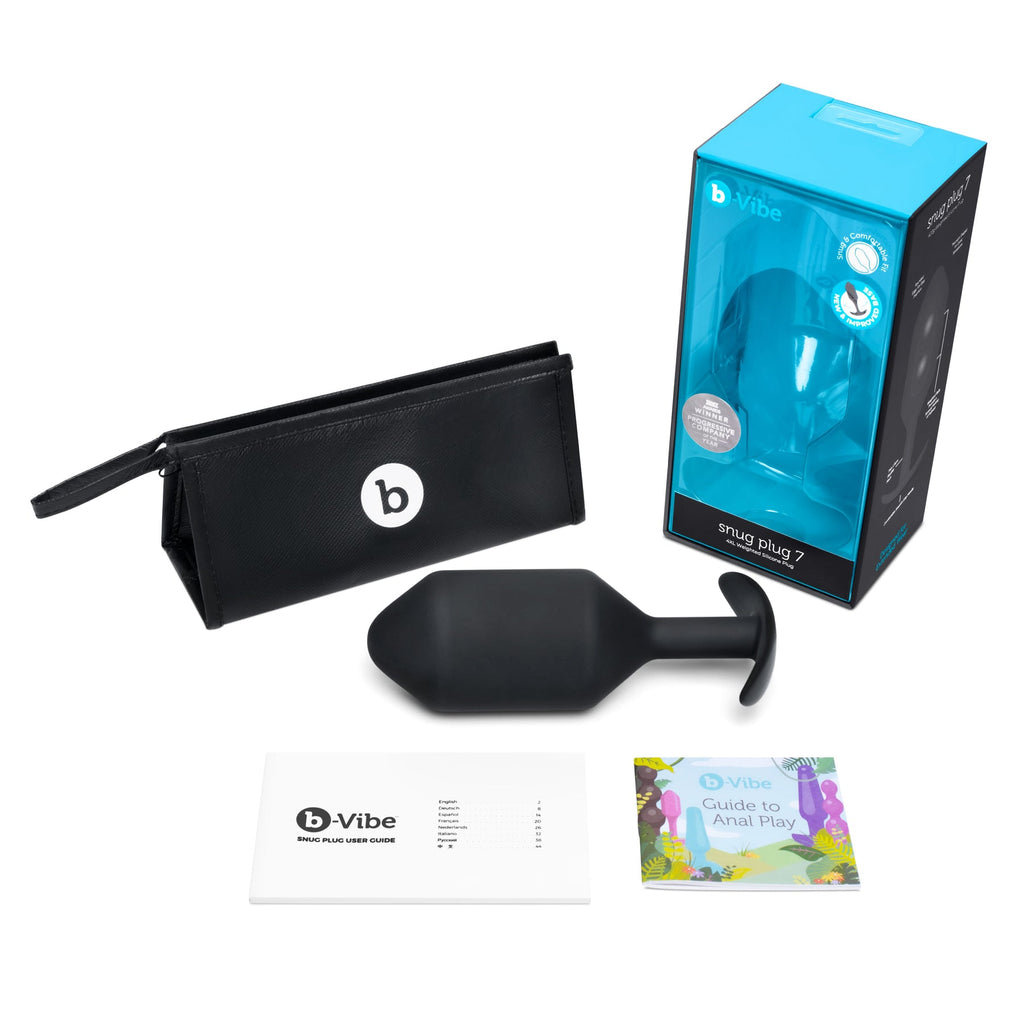 b-Vibe Snug Plug 4 Weighted - Black