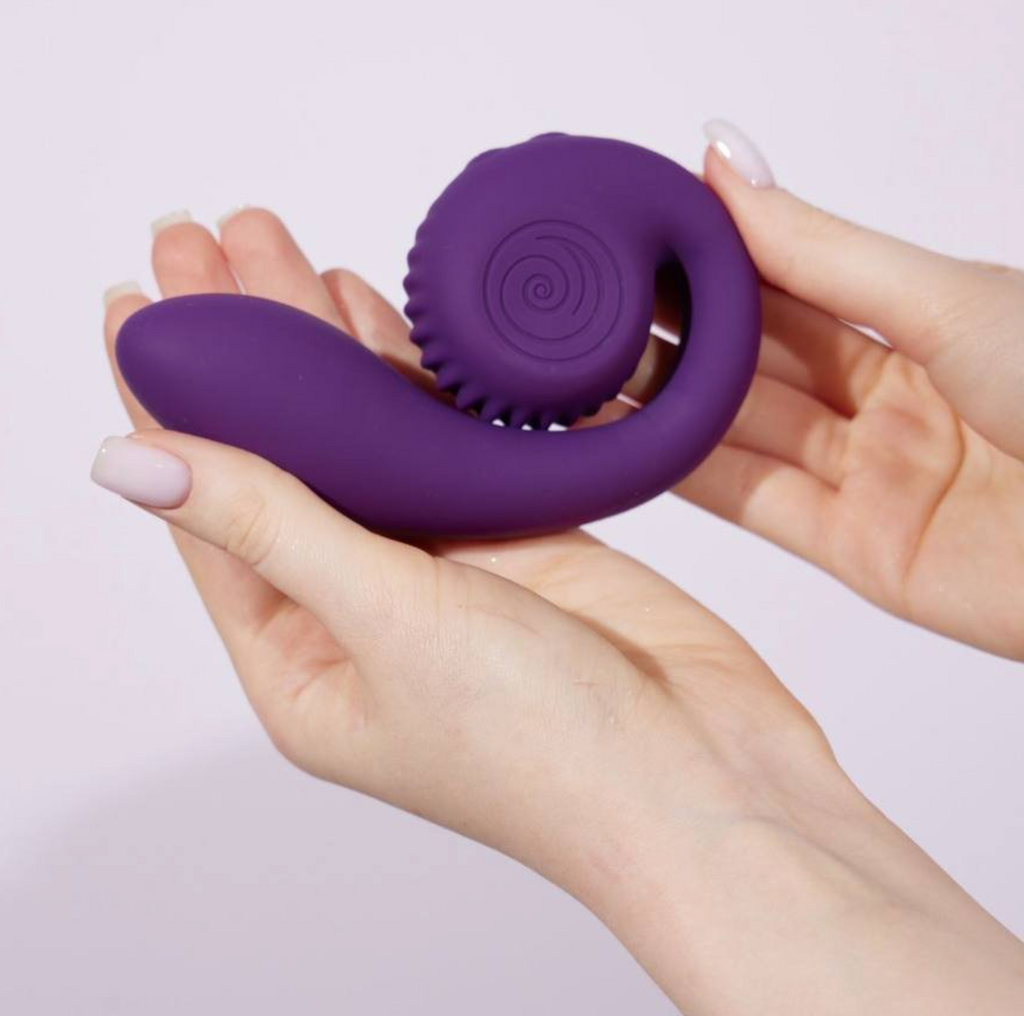 THE SNAIL VIBE DUAL ACTION VIBRATOR BY GIZI - PURPLE