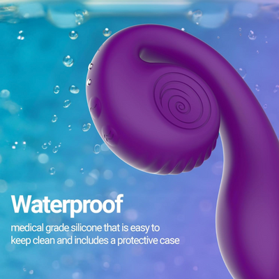 THE SNAIL VIBE DUAL ACTION VIBRATOR BY GIZI - PURPLE