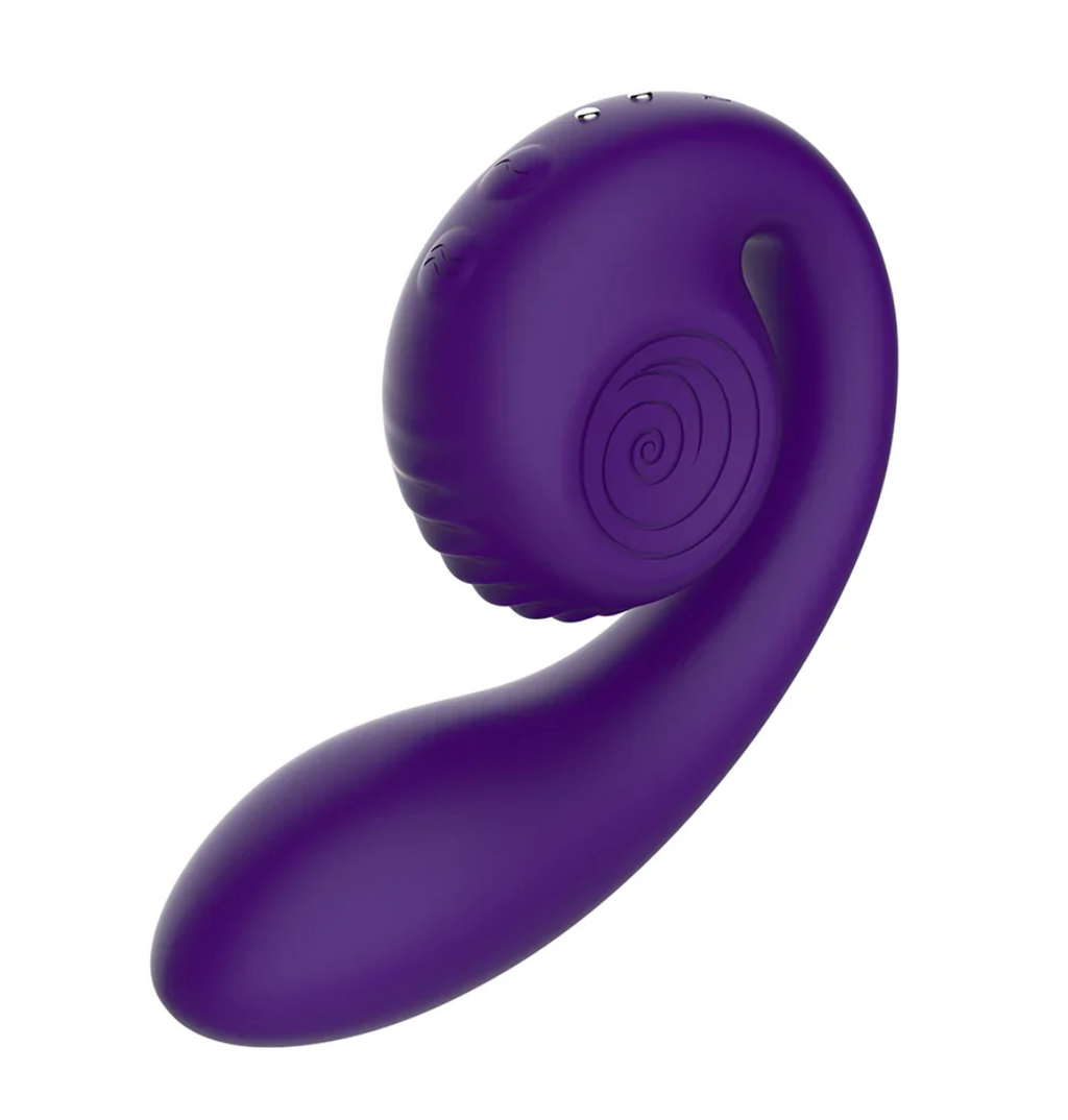 THE SNAIL VIBE DUAL ACTION VIBRATOR BY GIZI - PURPLE