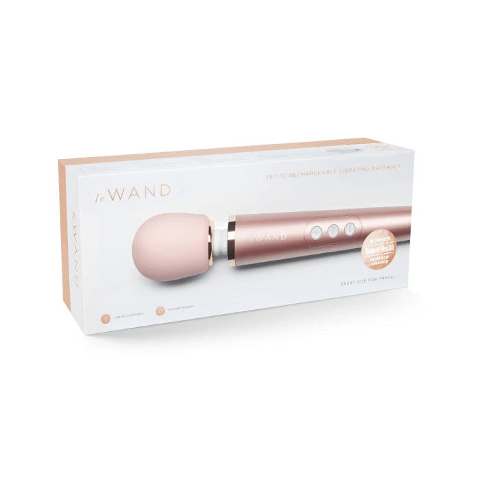 Le Wand Petite Rechargeable Massager in Rose Gold