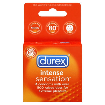 Durex Intense Sensation Condoms - 3PK