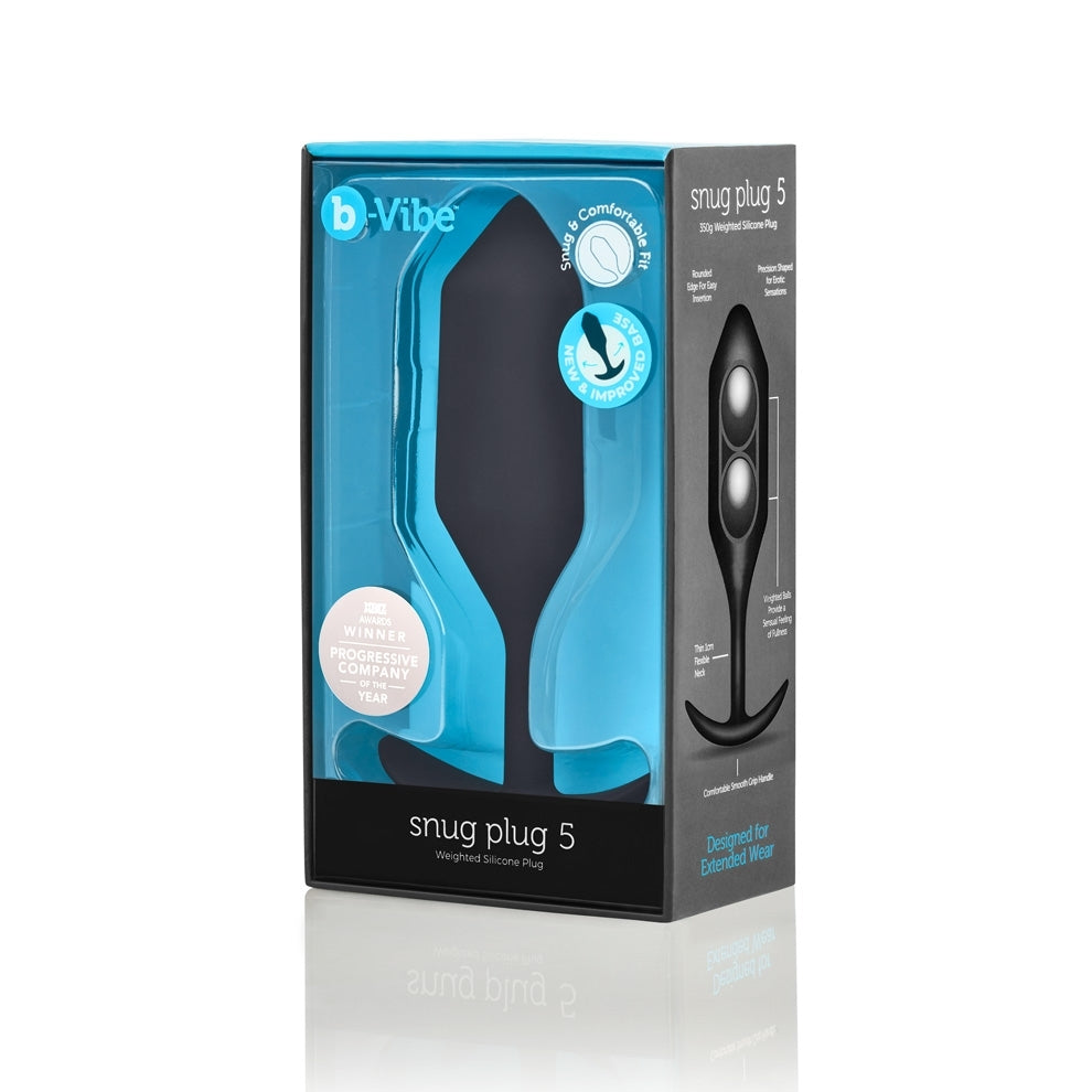 b-Vibe Snug Plug 5 Weighted - Black