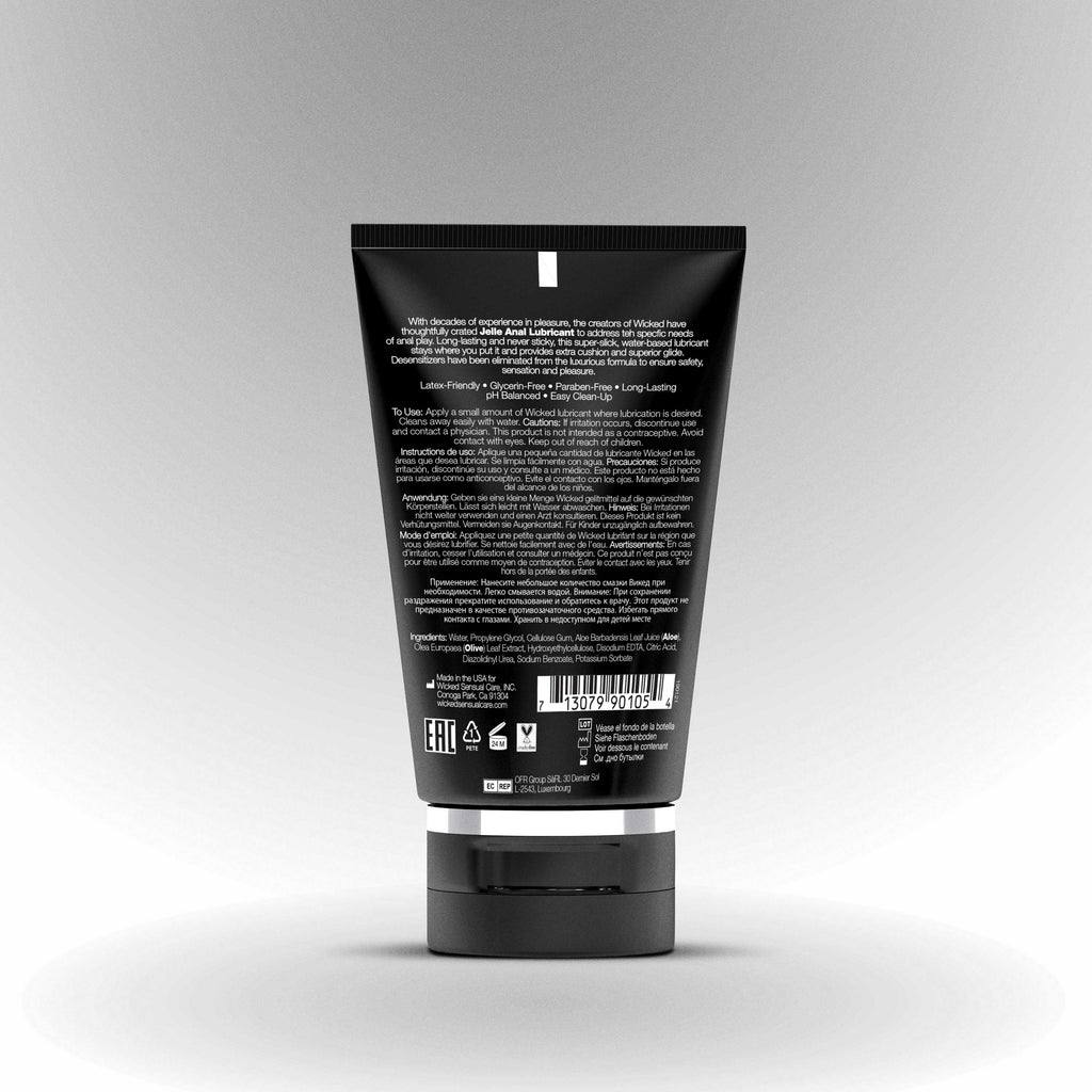 Wicked Jelle Anal Gel Lube - 4 oz