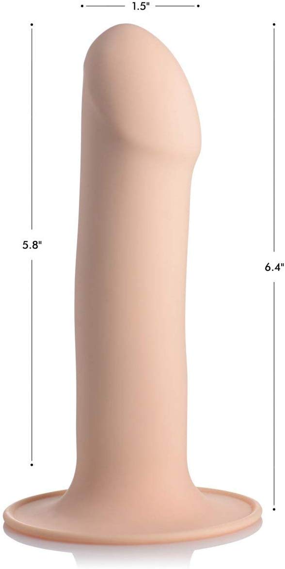 Squeezable Phallic Dildo - Flesh