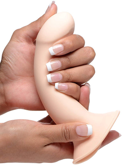 Squeezable Phallic Dildo - Flesh