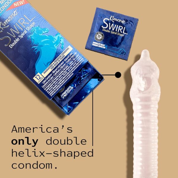 Kimono Swirl Condoms, 12 Pack