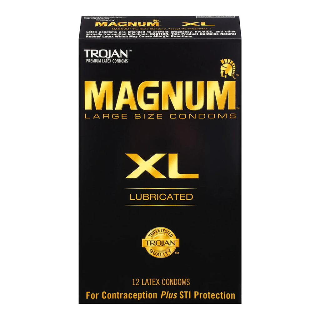 Trojan Magnum XL Lubricated Condoms - 12 pk