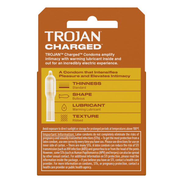 Trojan Charged Condoms 3 Pack