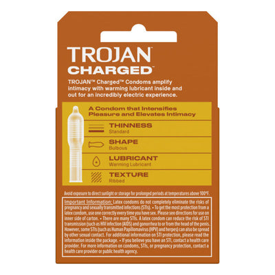 Trojan Charged Condoms 3 Pack