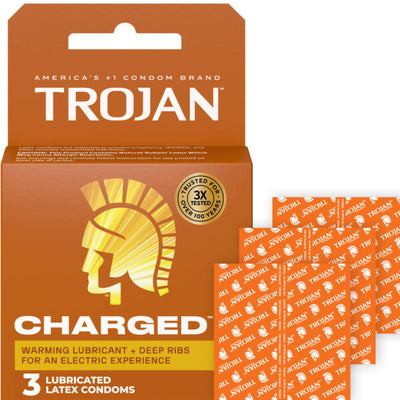 Trojan Charged Condoms 3 Pack
