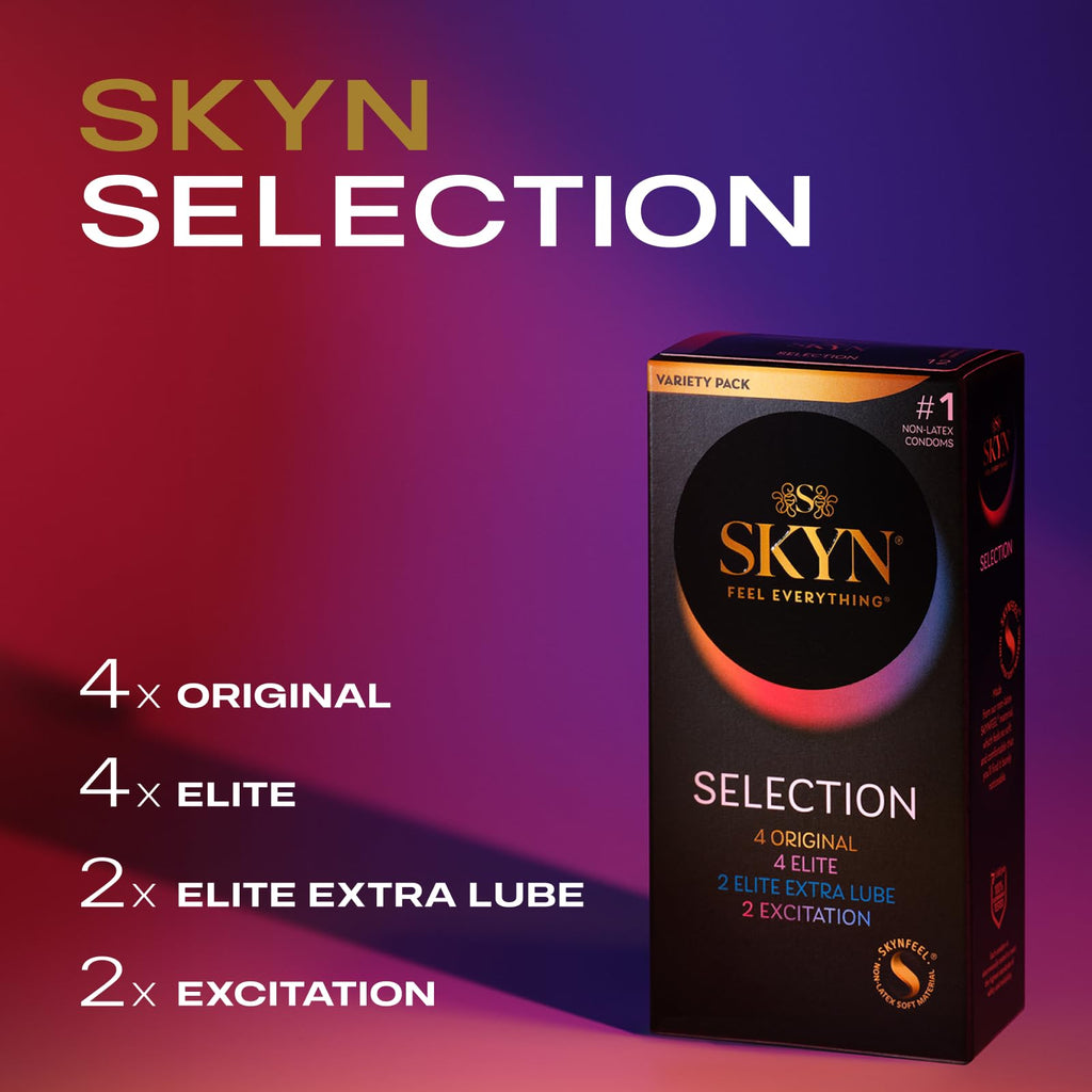 Lifestyles SKYN Latex-Free Lubricated Condoms Selection Pack