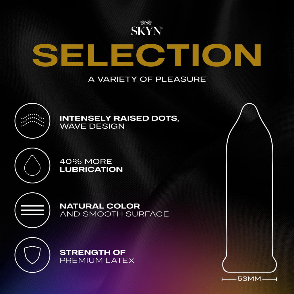 Lifestyles SKYN Latex-Free Lubricated Condoms Selection Pack