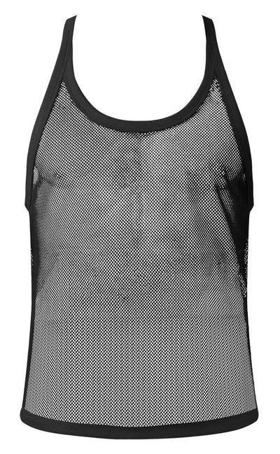 Fishnet 2 Tank Top, Black