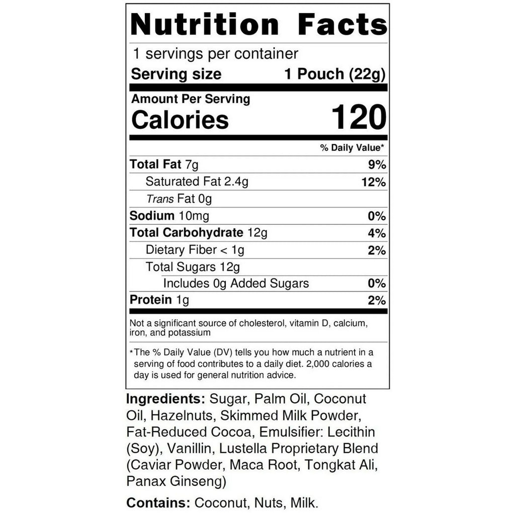 Lustella Sexually Enhanced Hazelnut Chocolate Spread