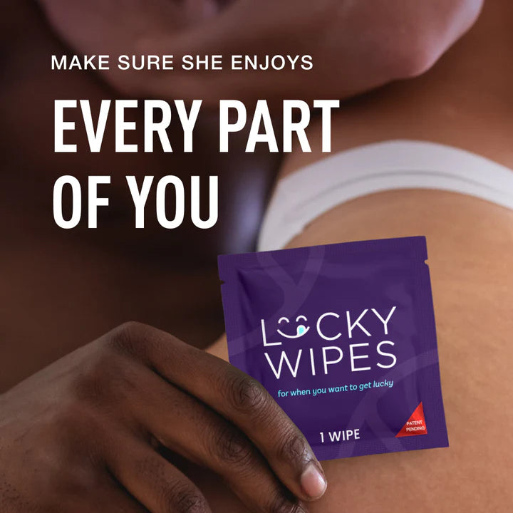Banana Flavored Lucky Wipes For Men Single Pack